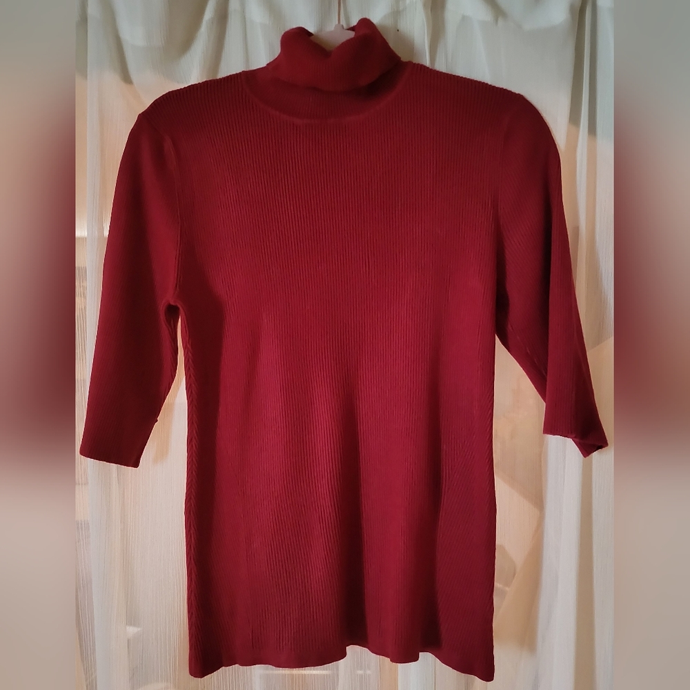 White House|Black Market Brick Red Turtleneck - XL
